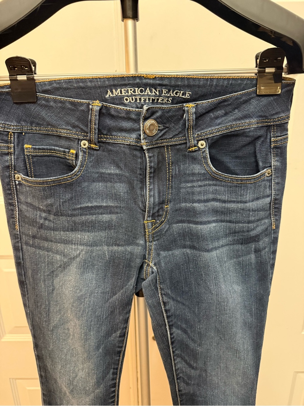 American Eagle Outfitters Women’s Bootcut Jeans - Dark Blue Wash - Picture 3 of 8
